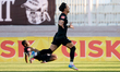 Martinis Apostolos Ilias of Hibernians reacts in celebration after scoring the 0-1 goal fo...