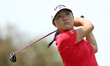 Lydia Ko of of New Zeeland follows her tee shot on the second hole during the third round...