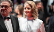 Daniel Auteuil and Jodie Foster depart the ''Vie Privee'' (A Private Life) red carpet at t...