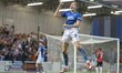 Mark Kitching of Oldham Athletic celebrates his team's second goal during the Vanarama Nat...