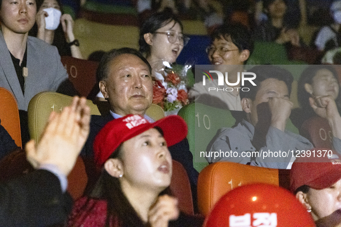 Former President Yoon Watches Controversial Election Fraud Film In Seoul