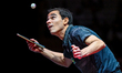 Hugo Calderano of Brazil competes against An Jaehyun of South Korea during the men's singl...