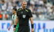 Referee Sergey Ivanov looks on during the Russian Premier League match between FC Zenit Sa...
