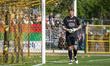 Goalkeeper Kacper Siuta plays during the game between Wieczysta Krakow and Zaglebie Sosnow...
