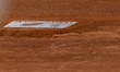 A footprint of Nadal is on the court of Philippe Chatrier during the special honor ceremon...