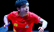 Sun Yingsha of China competes against Wang Manyu of China during the women's singles final...