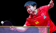 Sun Yingsha of China competes against Wang Manyu of China during the women's singles final...
