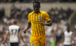 Yankuba Minteh of Brighton & Hove Albion participates in the Premier League match between...