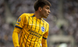 Diego Gomez of Brighton & Hove Albion plays during the Premier League match between Totten...