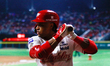 Robinson Cano #22 of Diablos Rojos del Mexico is at bat during the Mexican Baseball League...