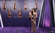 Becky G, winner of the Favorite Female Latin Artist award, poses at the 2025 American Musi...