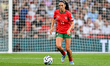 Fatima Pinto (13 Portugal) controls the ball during the UEFA Women's Nations League Group...