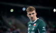Michal Gierzot plays during the volleyball match between Poland and Bulgaria in Gliwice, P...