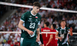 Jordan Zaleszczyk plays during the volleyball match between Poland and Bulgaria in Gliwice...