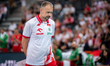 Nikola Grbic, head coach for the Poland national team, is seen during the volleyball match...