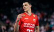 Aleksandar Nikolov plays during the volleyball match between Poland and Bulgaria in Gliwic...