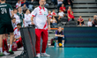 Nikola Grbic, head coach for the Poland national team, is seen during the volleyball match...
