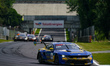 Arjun Maini, Jann Mardenborough, and Thomas Drouet drive the (#64) Ford Mustang GT3 of tea...
