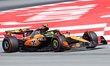 Lando Norris of the McLaren Formula 1 Team drives the McLaren MCL39 Mercedes during the qu...
