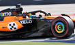 Oscar Piastri, of the McLaren Formula 1 Team, drives the McLaren MCL39 Mercedes during the...