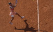 Marie Bouzkova returns the ball against Coco Gauff at the Roland Garros Grand Slam Tournam...