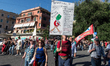 People participate in the national demonstration in Rome, Italy, on May 31, 2025, against...