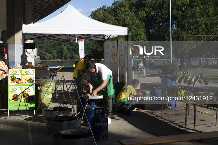 Cooking On The Beach In Novi Sad