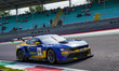 Arjun Maini, Jann Mardenborough, and Thomas Drouet drive the (#64) Ford Mustang GT3 of tea...