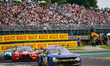 Arjun Maini, Jann Mardenborough, and Thomas Drouet drive the (#64) Ford Mustang GT3 of tea...