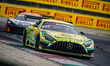 Lucas Auer, Matteo Cairoli, and Maro Engel drive the (#48) Mercedes-AMG GT3 EVO of Mercede...