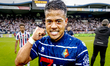 SC Telstar midfielder Jayden Turfkruier plays during the match Willem II vs. Telstar (play...