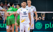Vitalii Shchytkov plays during the volleyball match between Bulgaria and Ukraine in Gliwic...