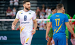 Dmytro Yanchuk plays during the volleyball match between Bulgaria and Ukraine in Gliwice,...