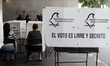 A Mexican citizen votes at a polling station during the Judicial Branch Election Day to el...