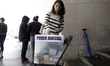 A Mexican citizen votes at a polling station during the Judicial Branch Election Day to el...
