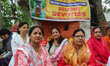 Kashmiri Pandit (Hindu) devotees gather during a religious festival at Kheer Bhawani templ...