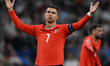 Cristiano Ronaldo of Portugal looks dejected during the UEFA Nations League 2025 semifinal...