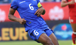 Melchie Dumornay #6 of Haiti runs during the Women's International Friendly match between...