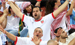 Jordan fans show their support before the FIFA World Cup 2026 Qualifier match between Oman...