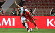 Yazan Alarab from Jordan competes with Issam Al Sabhi from Oman during the 2026 FIFA World...