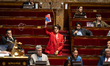 Gabrielle Cathala, deputy of the La France Insoumise - Nouveau Front Populaire group, rais...