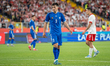Ion Nicolaescu plays during the international friendly match between Poland and Moldova at...