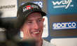 Elfyn Evans participates in the FIA WRC Rally Italia Sardegna in Olbia, Italy, on June 7,...