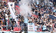Gotham FC fans cheer after the team scores during the National Women's Soccer League match...