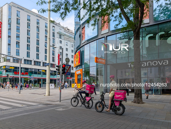 Foodora Courier In Vienna