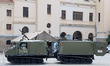 A TOM BV 206S all-terrain tracked mountain vehicle, belonging to the Spanish Army, is equi...
