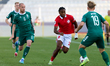 Paul Mbong of Malta is in action during the FIFA World Cup 2026 European Qualifying match...