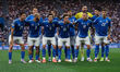 The Italy team lines up before the kick-off during the league phase of Group 1 FIFA 2026 Q...
