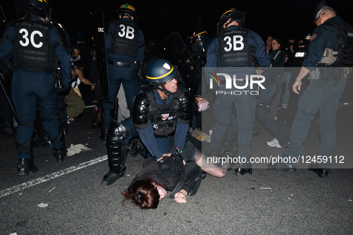 Several Thousand People Gathered In Paris For Gaza