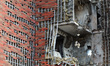 An apartment block is damaged by an overnight Russian attack in Kyiv, Ukraine, on June 10,...